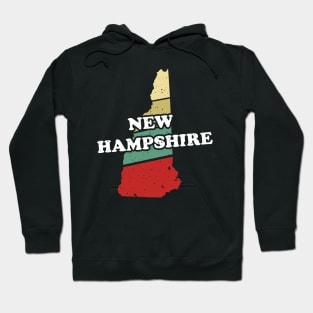 Retro New Hampshire Design, Souvenir Gift Hoodie